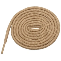 GRAH SANGRAH® 3 Pair (1 Pair Per Single Color) Shoelaces for Hiking Shoes, Walking Sneakers, Climbing, Work Boot, Running, Casual, Sport Shoes (SL-04-10-17) - 120 cm, Cream_Light Brown_Grey